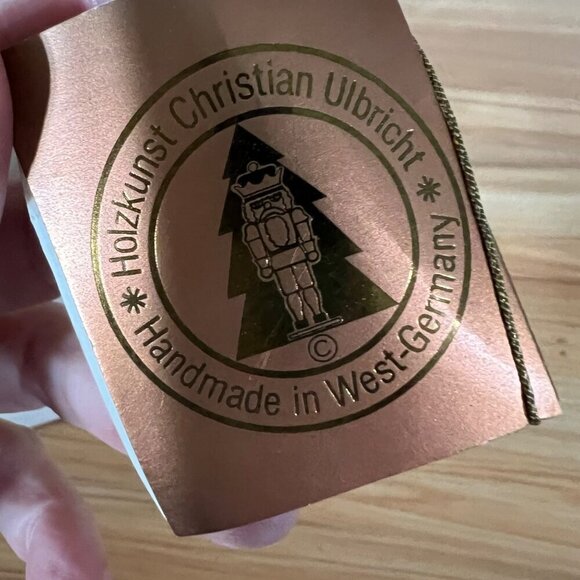 Vintage Holzkunst Christian Ulbricht Nutcracker White & Gold  Handmade W German - Picture 3 of 13